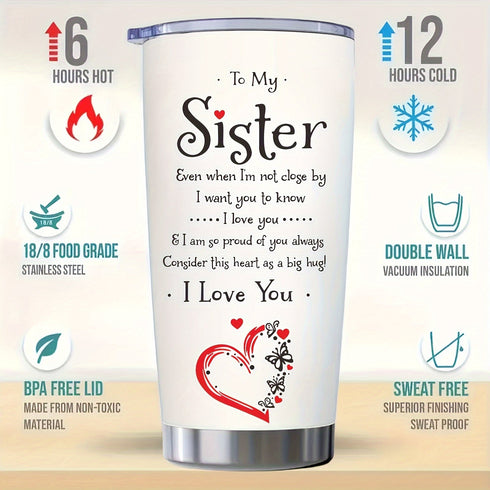 I Love you Sister Travel Mug